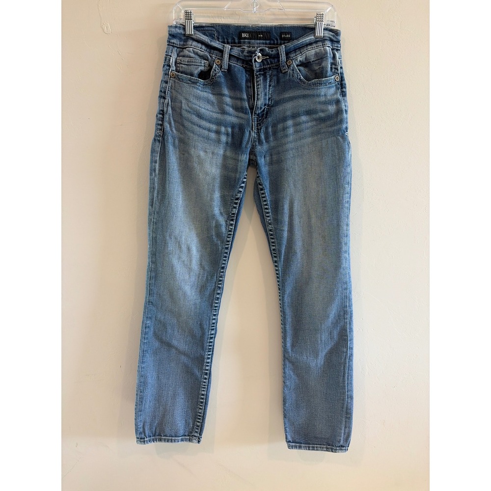 BKE Alec Slim Fit Jeans Mens 31x32 Medium Wash Denim Contrast Stitch